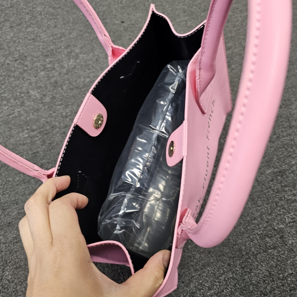 I Speak Fluent French Tote Bag Pink Cute Statement Handbag Purse *Price FIRM* - Picture 4 of 7